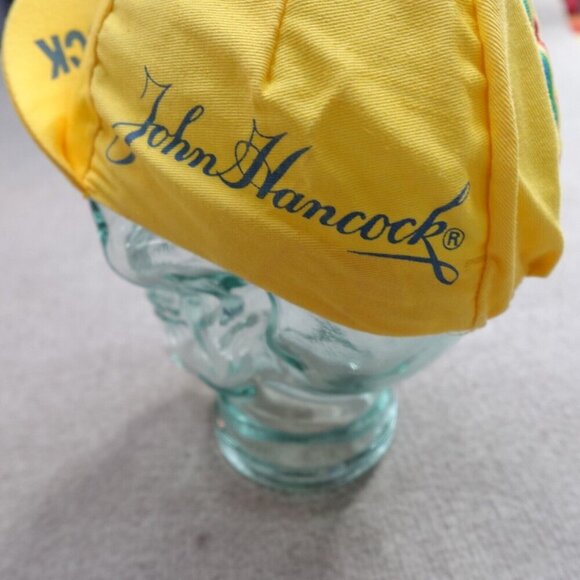 Vintage New York City Marathon Short Brim Hat Yellow 1990 John Hancock NEW - Picture 4 of 6